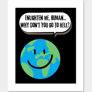 Funny Planet Earth Posters and Art